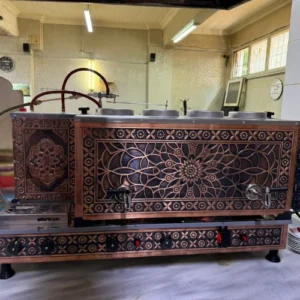 4 Demlikli Bakır Çay Kazanı